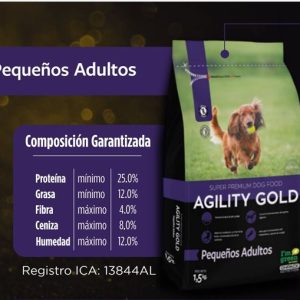 Agility Gold Pequeños Adultos x 1.5 Kg