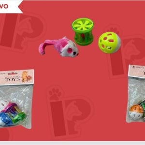 KIT DE JUGUETES CON RATON X 3 UND